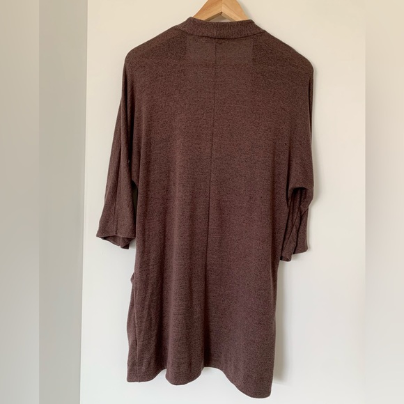 Wilfred Free Aritzia Zlata Maroon Open Front Cardigan with Pockets size XS - Picture 4 of 4